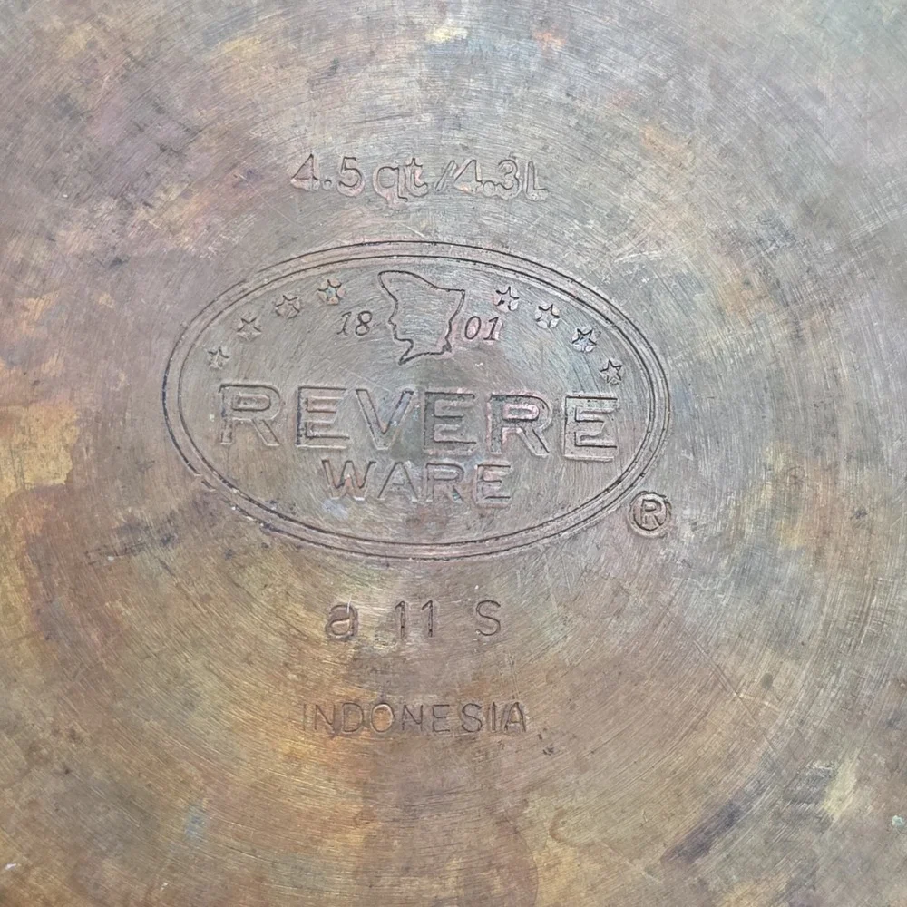 Revere Ware Copper Bottom 4 1/2 & 1.5 Quart Pots With No Lids